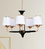 Waitara Gold Glass Shaded Chandelier