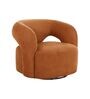 Hartwell Lounge Chair In Rust Orange Color