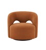 Hartwell Lounge Chair In Rust Orange Color