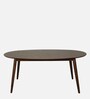 Haruka Solid Wood 6 Seater Dining Set In Walnut & Sandy Brown Finish