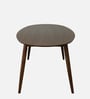 Haruka Solid Wood 6 Seater Dining Set In Walnut & Sandy Brown Finish
