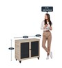 Haruo Shoe Cabinet in Oak Finish