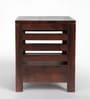 Harvey Bedside Table in Walnut Finish with Drawer