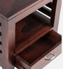 Harvey Bedside Table in Walnut Finish with Drawer