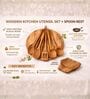 Wooden Cooking Spoon & Spatula Set 10 Pieces