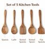 Wooden Cooking Utensils Set of 5