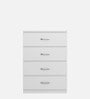 Hashimoto 4 Door Chest of Drawers in White Finish