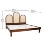Hasker Solid Wood King Size Bed In Teak Finish