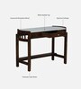 Haslev Sheesham Wood Study Table In Scratch Resistant Provincial Teak Finish With Marble Top