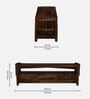 Haslev Sheesham Wood TV Unit In Scratch Resistant Provincial Teak Finish