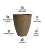 Sand Havana Molded 40Cm Planter