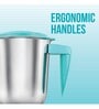 Havells Aspro Plus 500W Mixer Grinder with 3 Stainless Steel Jar (White & Light Blue)