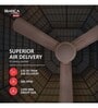 Havells Bianca 1200mm Energy Saving with Remote Control 5 Star Decorative BLDC Ceiling Fan Espresso Brown