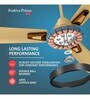 Havells Festiva Prime 1200mm Energy Saving with Remote Control 5 Star Decorative BLDC Ceiling Fan Beige Cola Chrome