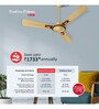 Havells Festiva Prime 1200mm Energy Saving with Remote Control 5 Star Decorative BLDC Ceiling Fan Beige Cola Chrome