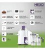 Havells Hexo 1000W Juicer Mixer Grinder with 2 Jar (White)