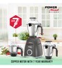 Havells Power Hunk 800W Mixer Grinder with 3 Jar Hands Free operation (Grey)