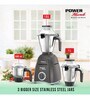 Havells Power Hunk 800W Mixer Grinder with 3 Jar Hands Free operation (Grey)