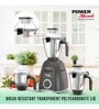 Havells Power Hunk 800W Mixer Grinder with 3 Jar Hands Free operation (Grey)