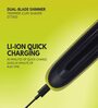 Havells ST7000 Rechargeable Dual-Blade Shimmer (Shaver cum Trimmer) with 3 Trimming Combs (Black & Yellow)
