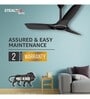 Havells Stealth Air The most silent BLDC fan with Premium Look and Finish, 1200mm BLDC motor and Remote Controlled Ceiling Fan Metallic Black