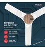 Havells Stealth Neo The most silent BLDC fan with Premium Look and Finish, 1200mm BLDC motor and Remote Controlled Ceiling Fan (Wood Pearl White