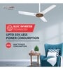 Havells Stealth Neo The most silent BLDC fan with Premium Look and Finish, 1200mm BLDC motor and Remote Controlled Ceiling Fan (Wood Pearl White