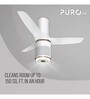 Havells Stealth Puro Air 1250mm Ceiling Fan with Air Purifier & Remote Control Peral White LT Copper
