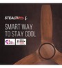 Havells Stealth Wood i 1200mm Ceiling Fan (Walnut)