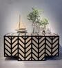 Haven Glory Sideboard in Black and White Finish