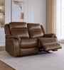 Haven Leatherette 2 Seater Sofa In Dark Brown Colour Haven Leatherette 2 Seater Sofa In Dark Brown Colour