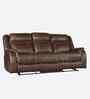 Haven Leatherette 3 Seater Sofa In Dark Brown Colour Haven Leatherette 3 Seater Sofa In Dark Brown Colour