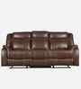 Haven Leatherette 3 Seater Sofa In Dark Brown Colour Haven Leatherette 3 Seater Sofa In Dark Brown Colour
