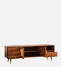 Haven Mango Wood TV Unit In Provincial Teak Finish