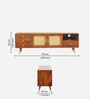 Haven Mango Wood TV Unit In Provincial Teak Finish