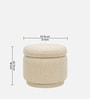Haven Pouffe In Cream Colour