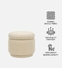 Haven Pouffe In Cream Colour