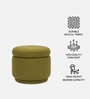 Haven Pouffe In Olive Green Colour