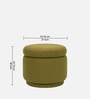 Haven Pouffe In Olive Green Colour