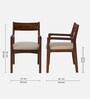 Haven Teak Wood Arm Chair In Brown Colour (Set of 2)