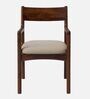 Haven Teak Wood Arm Chair In Brown Colour (Set of 2)