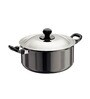 Futura Non-Stick Hard Anodized Cook N Serve Stew Pot with Steel Lid