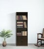 Hayao 3 Tier Book Shelf with Cabinet in Wenge Finish