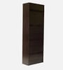 Hayao 3 Tier Book Shelf with Cabinet in Wenge Finish