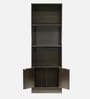 Hayao 3 Tier Book Shelf with Cabinet in Wenge Finish