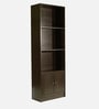 Hayao 3 Tier Book Shelf with Cabinet in Wenge Finish