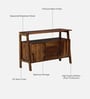 Hayward Sheesham Wood 2 Door Sideboard In Provincial Teak Finish