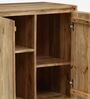 Haywood Solid Wood Cabinet In Natural Finish