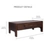 Haze Coffee Table In Brown Colour Haze Coffee Table In Brown Colour