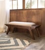 Haze Upholstered Bench In Brown Colour Haze Upholstered Bench In Brown Colour